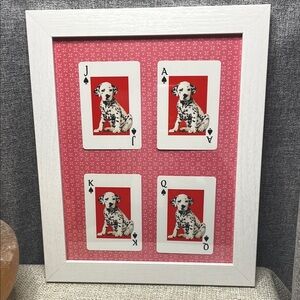 101 Dalmatians Framed Spades Playing Cards